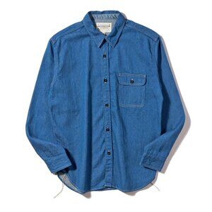 NEW - Pherrow's Denim Shirt - 25S-PNCS1 - SAX - MEDIUM 38